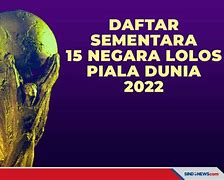 Tim Lolos Piala Dunia 2022